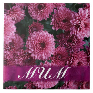 Rosa Blommor personlig mor Kakelplatta