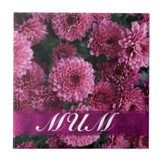 Rosa Blommor personlig mor Kakelplatta