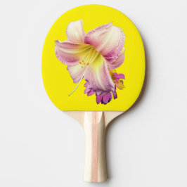 Rosa blommor pingisracket
