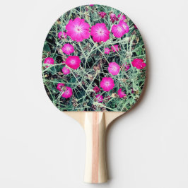 Rosa blommor pingisracket