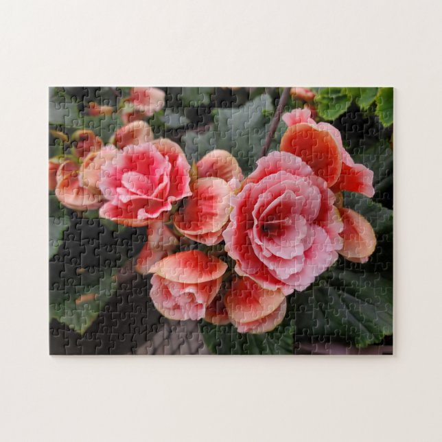 Rosa blommor pussel (Horisontell)