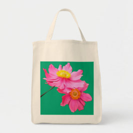 Rosa blommor tygkasse