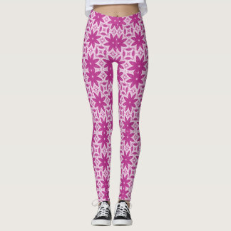 rosa blommor vetpp sömlös mönster leggings