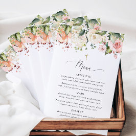Rosa blommor, Vita blommor, Boho, Dopmeny