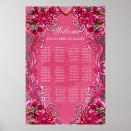 Rosa blommors elegans poster