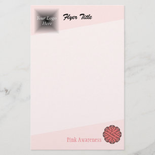 Rosa blomribband av Kenneth Yoncich Flygblad