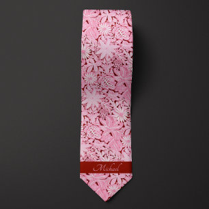 Rosa blomster Mönster Slips