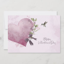 Rosa blomster valentin dagskort med blomsterhjärta