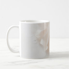 Rosa blomsterabstrakt konsttryck | Mjuk kronblad  Kaffemugg