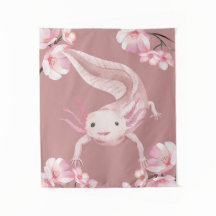 Rosa blomsteraxolotlgobeläng