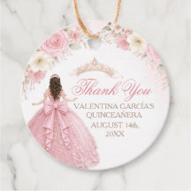 Rosa blomsterbåge flicka Quinceañera Tiara Krona