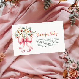 Rosa blomsterband Böcker för baby inneslutningskor Tilläggskort
