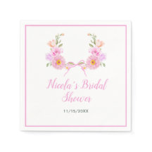 Rosa blomsterband bröllopsdusch