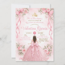 Rosa blomsterband Quinceañera Sweet 16
