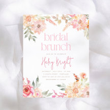 Rosa blomsterbröllop Brunch Bröllopsfest Budget
