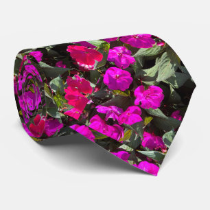 Rosa blomsterkonst abstrakt gåva bröllopspresent slips