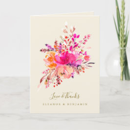 Rosa blomstermönster vigsel fotobutik anpassad tex tack kort