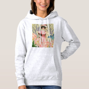 Rosa blomsterrik viktoriansk kvinna Regency T Shirt