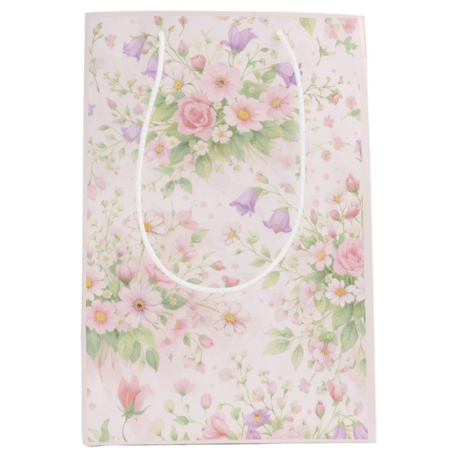 Rosa blomsterros & tusenskönemugg — Pastell botani (Framsidan)
