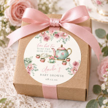 Rosa blomsterte med den blivande mamman - Baby Sho