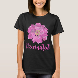 Rosa Blomsterträdgård Vaccinerad Pro Vaccin Vintag T Shirt
