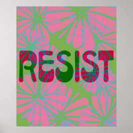 Rosa Blomströms - Resistens Poster