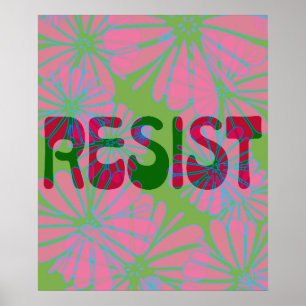 Rosa Blomströms - Resistens Poster