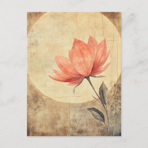 Rosa Bloom & Moonlit Service Vykort