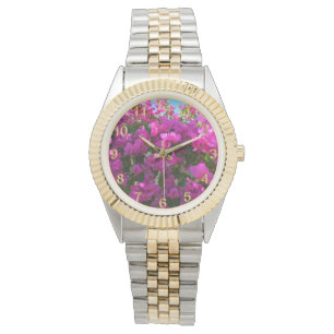 Rosa Blooming Bougainvillea Flowers, Unisex Watch Armbandsur
