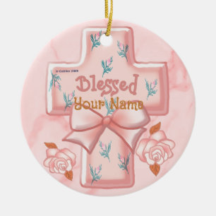 Rosa Blsed Christian Kor ornament