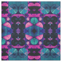 Rosa & Blue 369 Abstrakt Fabric