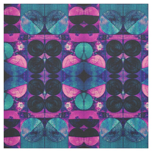 Rosa & Blue 369 Abstrakt Fabric Tyg (Provkarta)