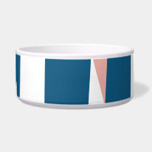 Rosa Blue and White Abstrakt