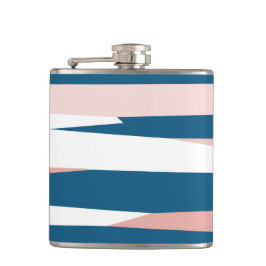 Rosa Blue and White Abstrakt Fickplunta