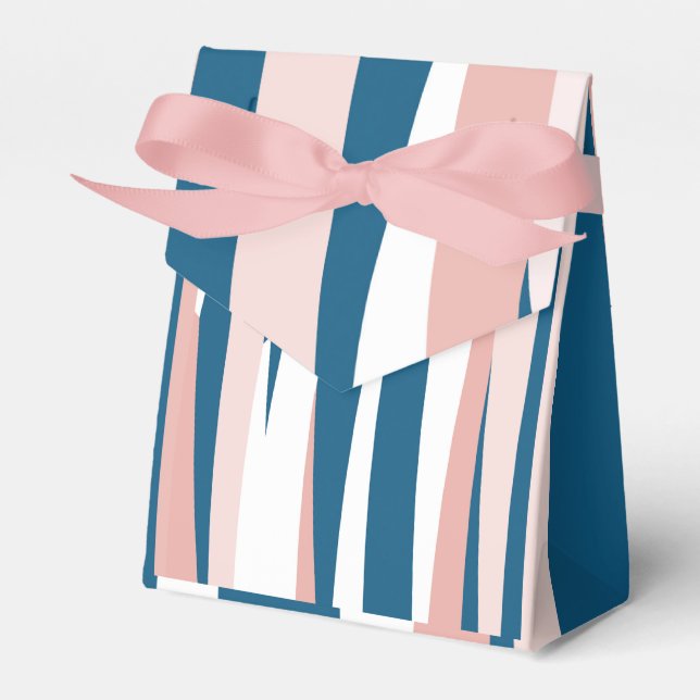 Rosa Blue and White Abstrakt Presentaskar (Framsidan Sidan)