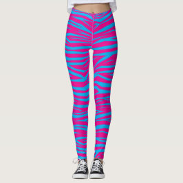 Rosa Blue Animal Print Leggings