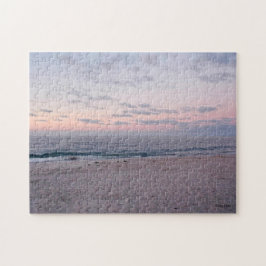 "Rosa & Blue Beach at Dawn" Jigszawa Puzzle Pussel