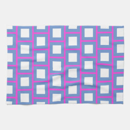 Rosa Blue Colorful Squares Modern 4Sascha Kökshandduk