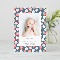 Rosa Blue Daisy Flower | Cute Simple Birth