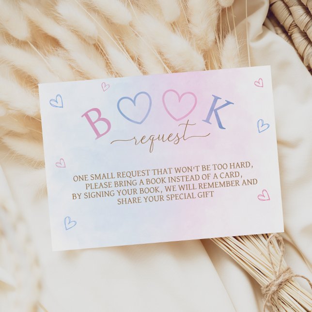 Rosa Blue Gender Visa Bokar för Baby Tilläggskort (Skapare uppladdad)