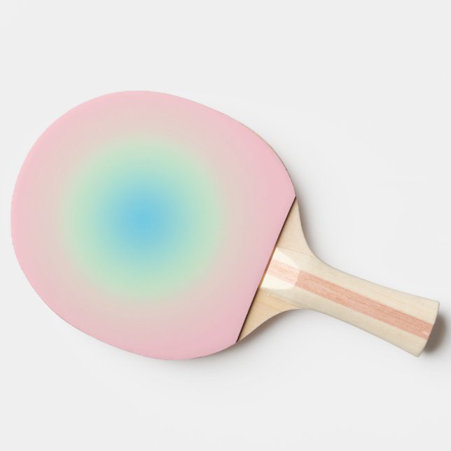 Rosa Blue Gradient Ombre Pastel Aesthetic Summer Pingisracket (Baksidan )
