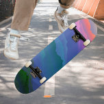 Rosa Blue Grönt i Himmel Mountain Forest Ombre<br><div class="desc">Färgfullt Himlar Mountain Forest Ombre Rosa Blue Grönt skateboard. ♥ Anpassa den med din ordalydelse med hjälp av mallen fält. ♥ Om du vill ändra teckensnittet stil, färg eller textplacering klickar du bara på knappen "Anpassa ytterligare". Du kan också ändra bakgrunden till färg. ♥ Om du behöver hjälp, var snäll...</div>