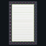 Rosa Blue Grönt Menorah och David Mönsters stjärna Brevpapper<br><div class="desc">Viktigt kontorsmaterial med Hanukkah var mönster i menorahs och David Star i blått, grönt och rosa.</div>