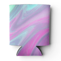 Rosa Blue Grönt Vattenfärgsfärg Abstrakt Fäst kons