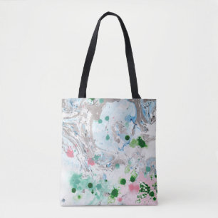Rosa Blue Grönt White Modern Abstrakt-mall Tan Tygkasse