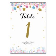 Rosa Blue Guld twinkle twinkle-Bordsnummer