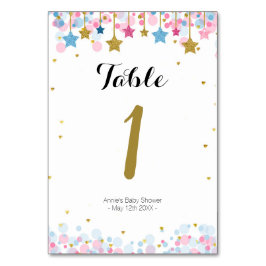 Rosa Blue Guld twinkle twinkle-Bordsnummer Bordsnummer