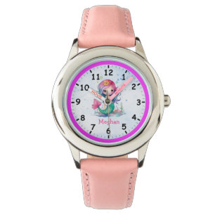 Rosa Blue-Halls Sjöjungfru Barn's Watch Armbandsur