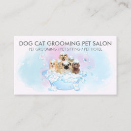 Rosa  Blue Hundar cat spa Pet Groomer Visitkort