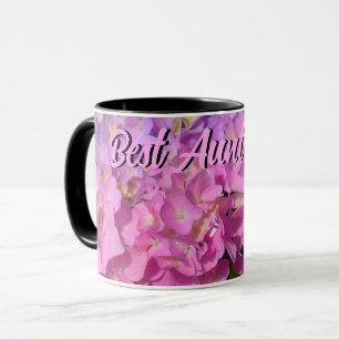Rosa Blue Hydrangeas rosa lila blommor best Moster Mugg